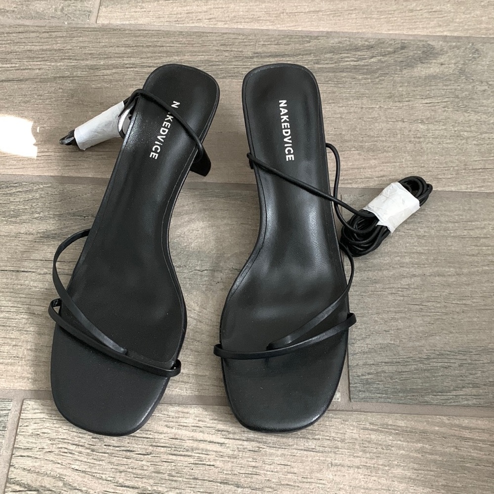 Naked vice black heels